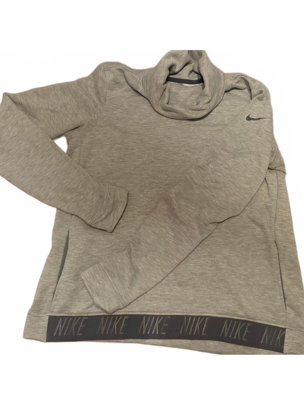 Wmn's Medium Nike Dri Fit Gray Cowl neck sweater